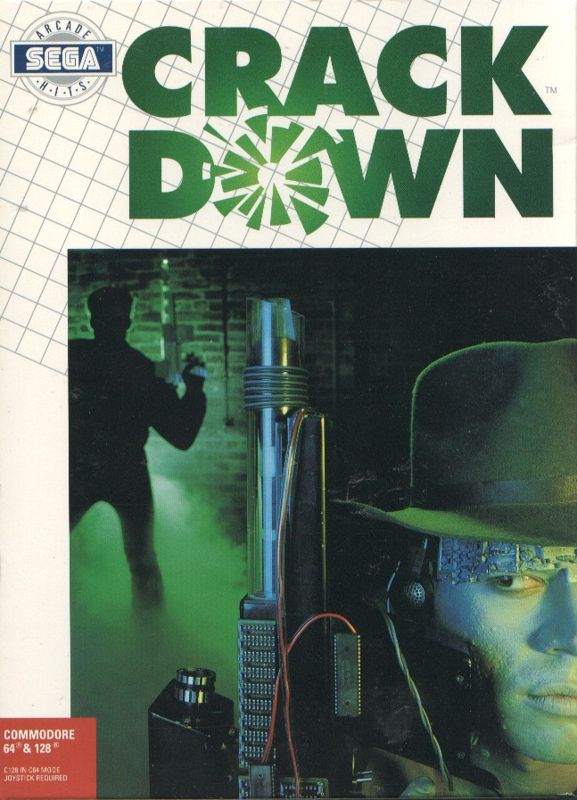 Crack Down box art for Commodore 64